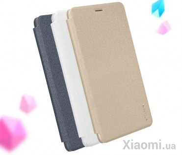 Чехол книжка Nillkin Sparkle Series для Xiaomi Mi Max 2 Gold